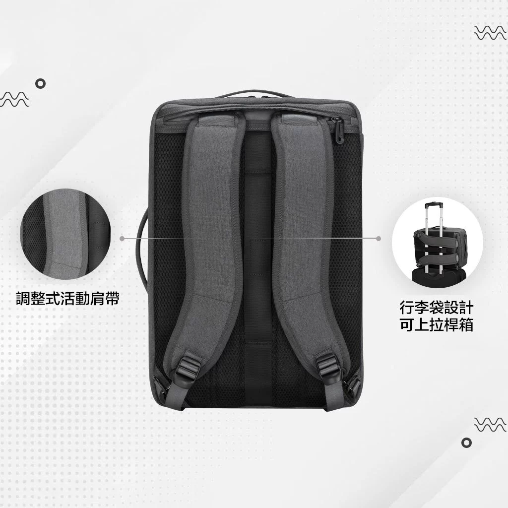 Targus Cypress EcoSmart 16吋包 商務三用環保後背包, 黑