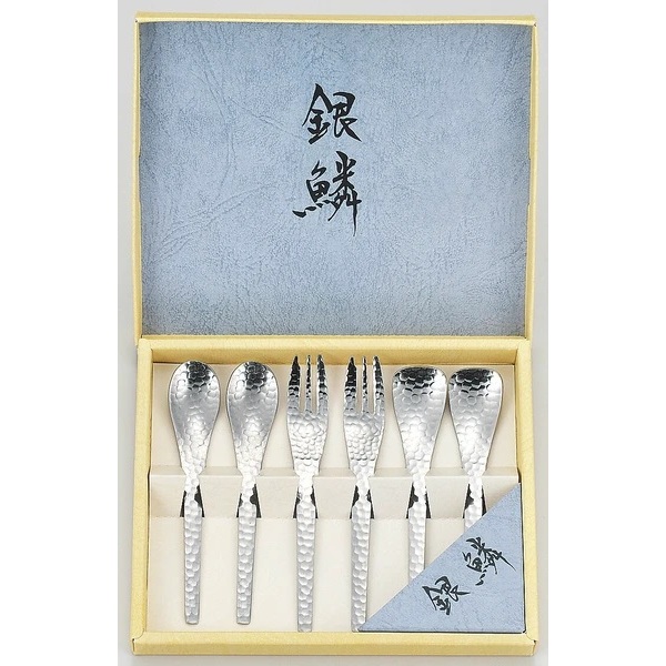 現貨]【Tamahashi】日本製銀鱗不鏽鋼下午茶咖啡匙叉子甜點匙6入8
