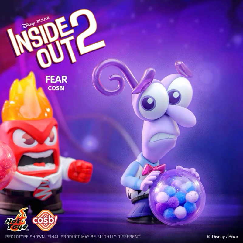 一代&二代🌟Hot Toys cosbi 迪士尼 腦筋急轉彎 inside out 2盲盒 公仔 樂樂 憂憂 怒怒 阿羞 | 蝦皮購物