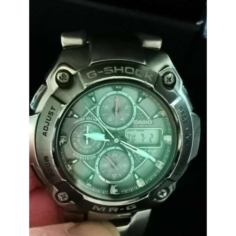 CASIO MRG-7000DJ-1AJF:::G-SHOCK MR-G太陽能電波時計(鈦合金)八成新已