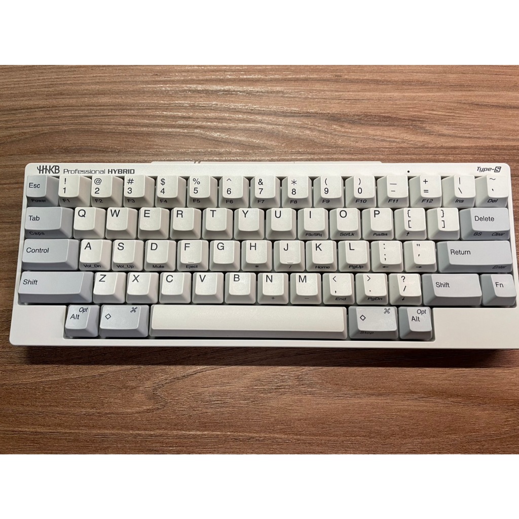 日本 HHKB Professional HYBRID Type-S 英式 白色 加購無刻鍵帽套裝 雙模静音版 | 蝦皮購物
