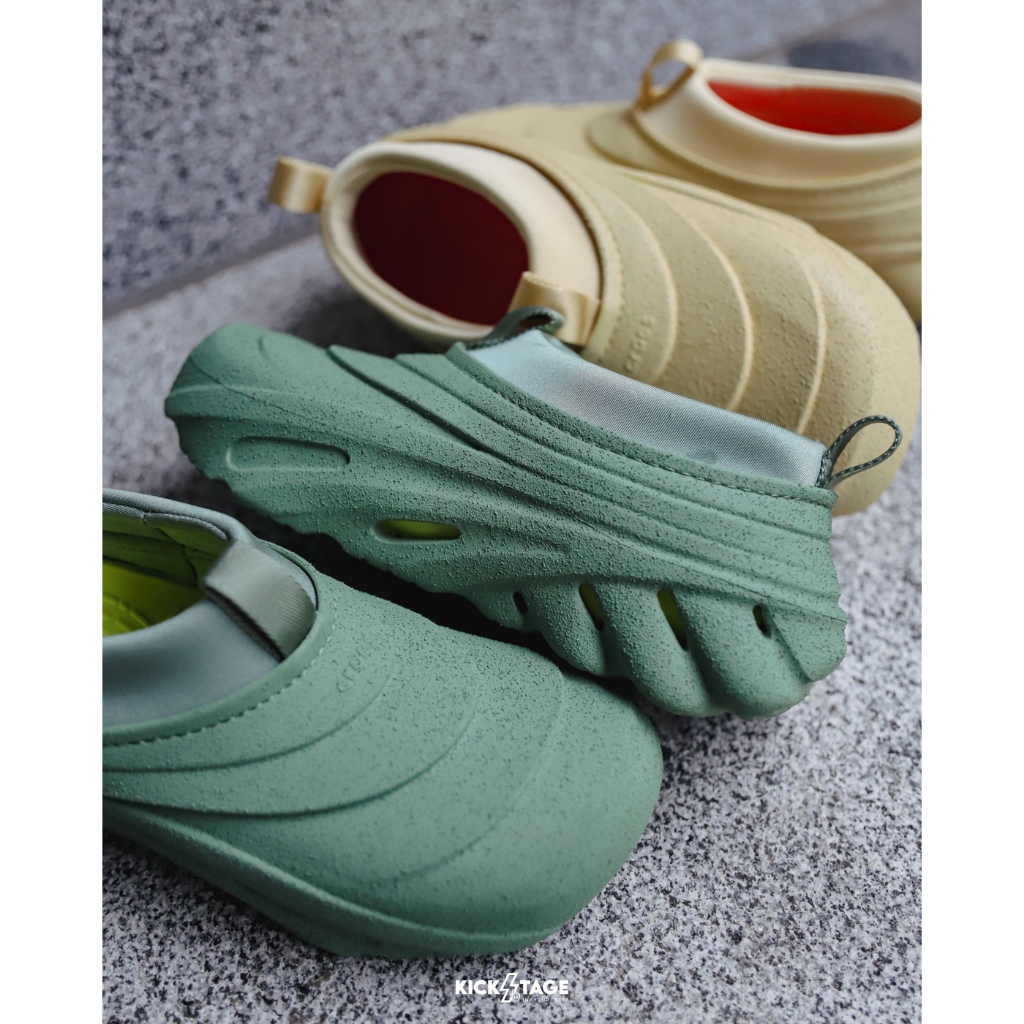 CROCS ECHO STORM SPRAY TEXTURE 暴風波波鞋 內襯襪套 層疊 機能 水鞋【210047】 | 蝦皮購物