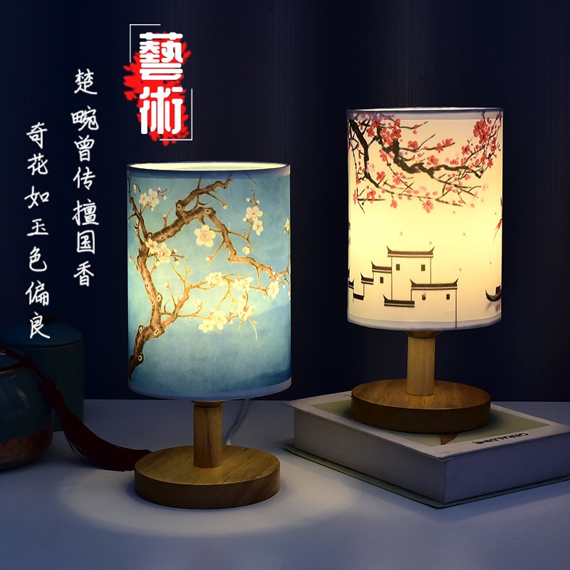 【燈光師】復古LED小夜燈 檯燈 床頭燈 小夜燈 桌燈 LED燈 復古檯燈 裝飾燈 造型燈 布藝檯燈 | 蝦皮購物