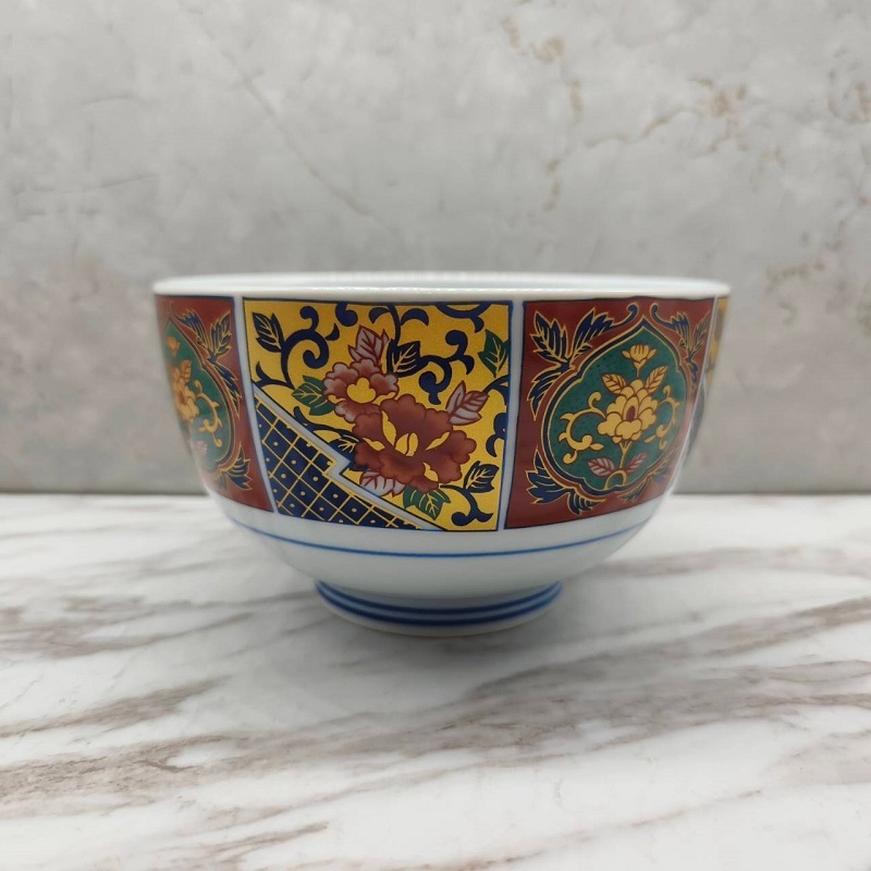 伊萬里　兎紋蓋付碗 上物・真物保証】伊万里色絵兎文蓋物碗 5客揃／江戸幕末期／共箱付き