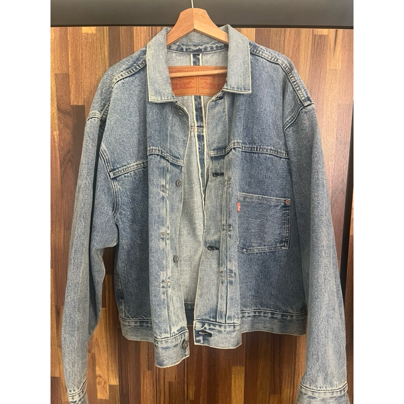 Levi's x beams super wide v2 type 1 trucker size:L（售出） | 蝦皮購物