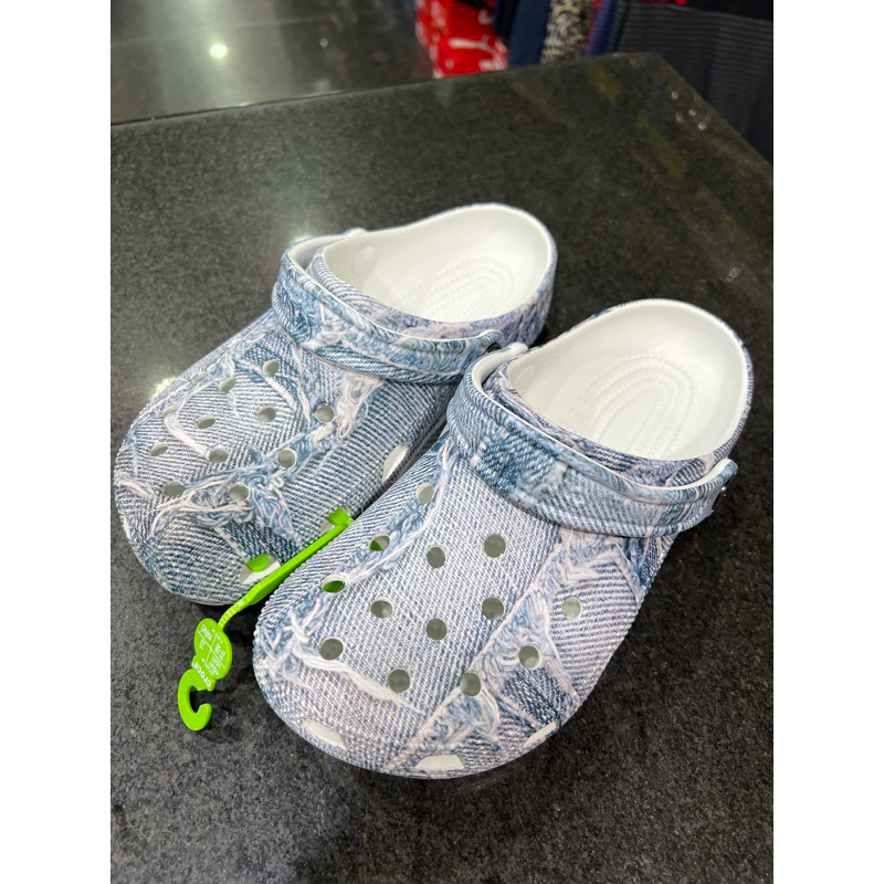 CROCS 卡駱馳 男女款 ( 中性鞋 ) 經典單寧克駱格 210402-4MH 淺單寧色 | 蝦皮購物