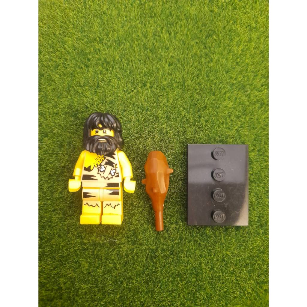 樂高 LEGO 人偶包 第一代 絕版 原始人 含棍棒 附底板 | 蝦皮購物