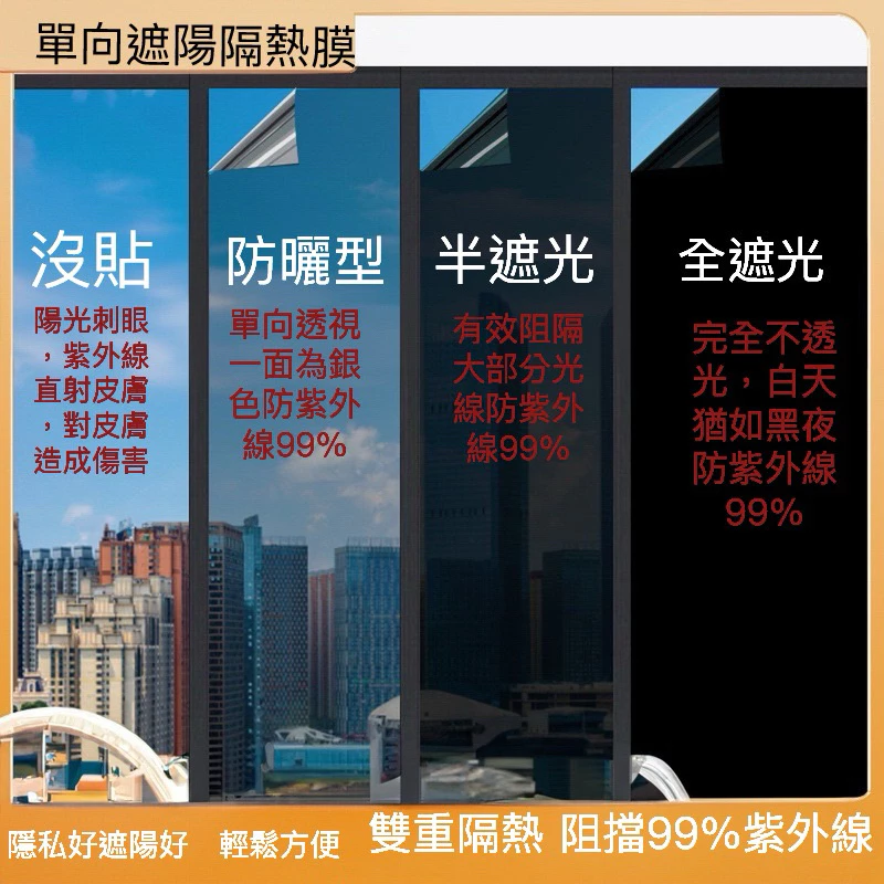 靜電隔熱貼送刮板 遮陽 防偷窺 隔熱紙 玻璃靜電貼 窗戶隔熱紙 玻璃窗貼 靜電貼