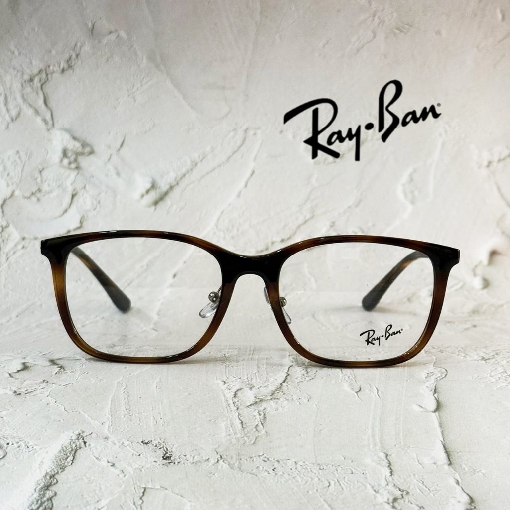 【RAY-BAN雷朋】原廠保固公司貨｜經典休閒方框款｜黑框｜RB7168 2012 55 【唯光眼鏡】 | 蝦皮購物