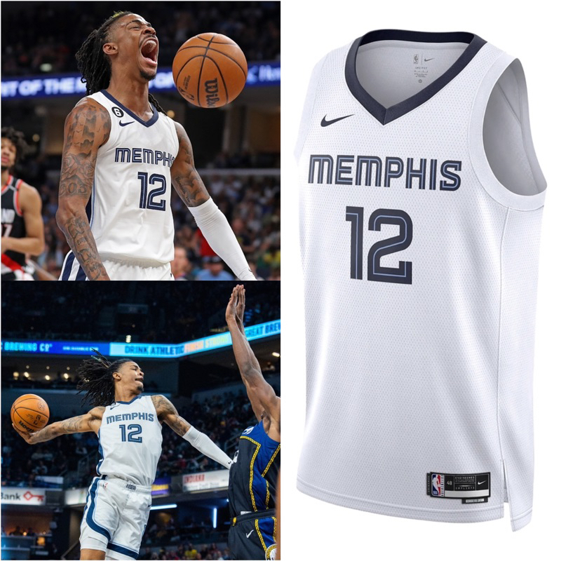 Ja Morant Nike Memphis Grizzlies Jersey 2022/23 - White - DN2082-100