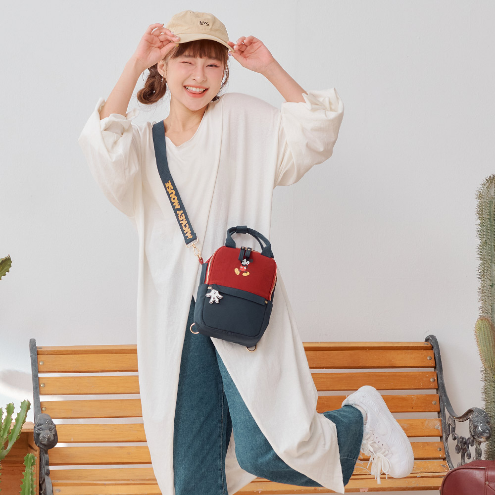 Disney 迪士尼後背包休閒米奇兩用後背包雙肩包休閒包童包兒童包PTD22  