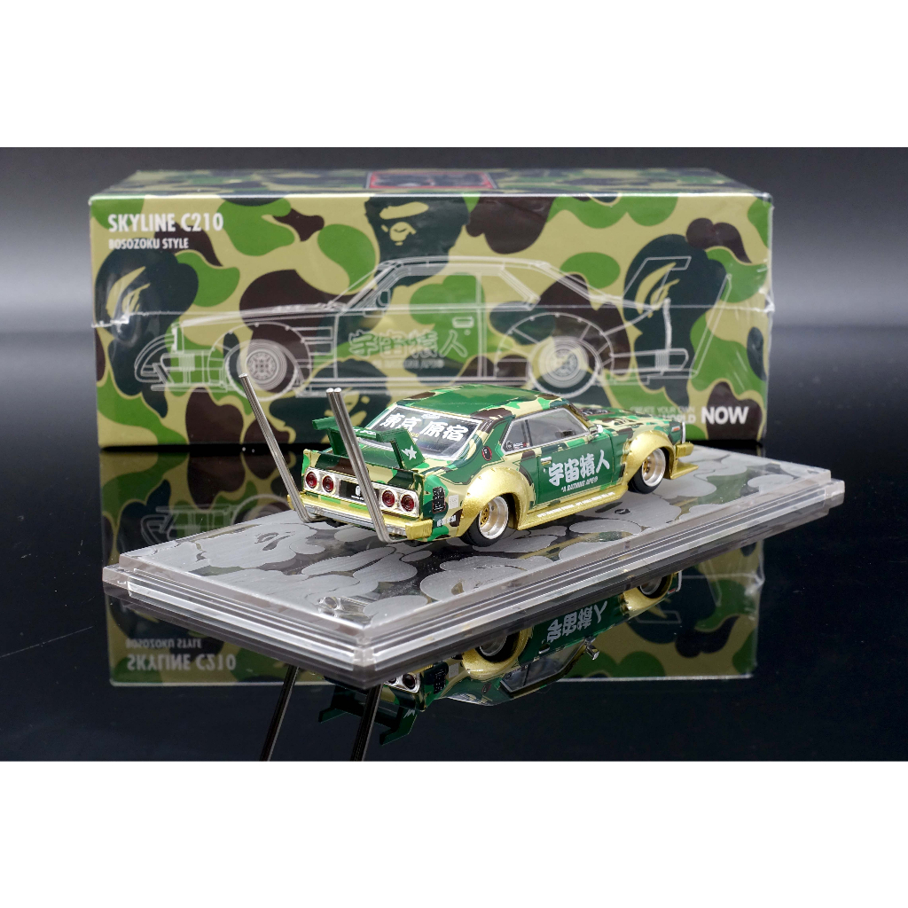 MASH】最後一台POPRACE 1/64 Nissan Skyline C210 Kaido Bape