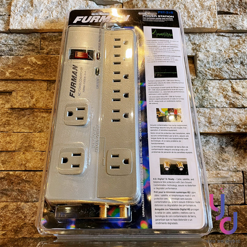 現貨免運 Furman PST2+6 Power Station 八孔 電源 濾波器 排插 音響 擴大機 過載保護 蝦皮購物