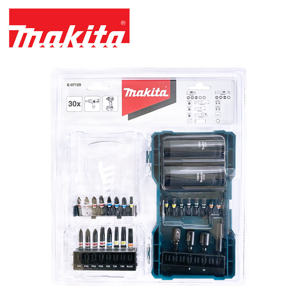 東方不敗 含稅 MAKITA 牧田 起子+3分套筒30件組 E-07129 公司原廠貨 | 蝦皮購物