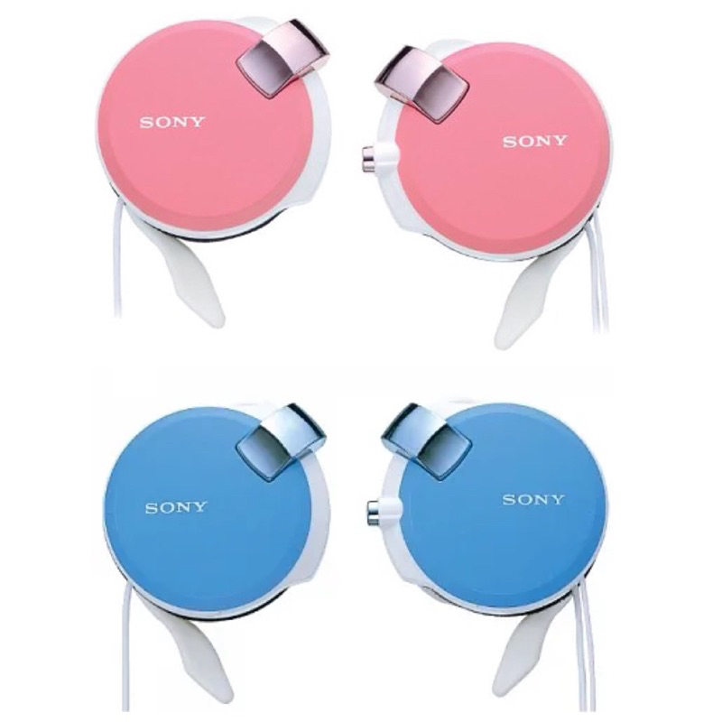 SONY 耳掛型立體聲耳機MDR-Q38LW-P粉紅色/MDR-Q38LW-L水藍色| 蝦皮購物