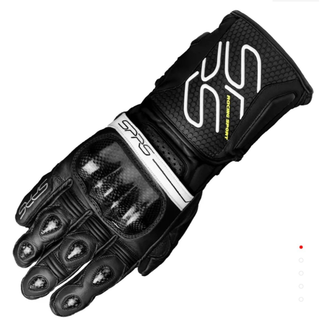 任我行騎士部品 SPRS RS80 黑色 牛皮 碳纖維 防摔 長手套 SPEED-R 競技 長版手套 速比爾 | 蝦皮購物