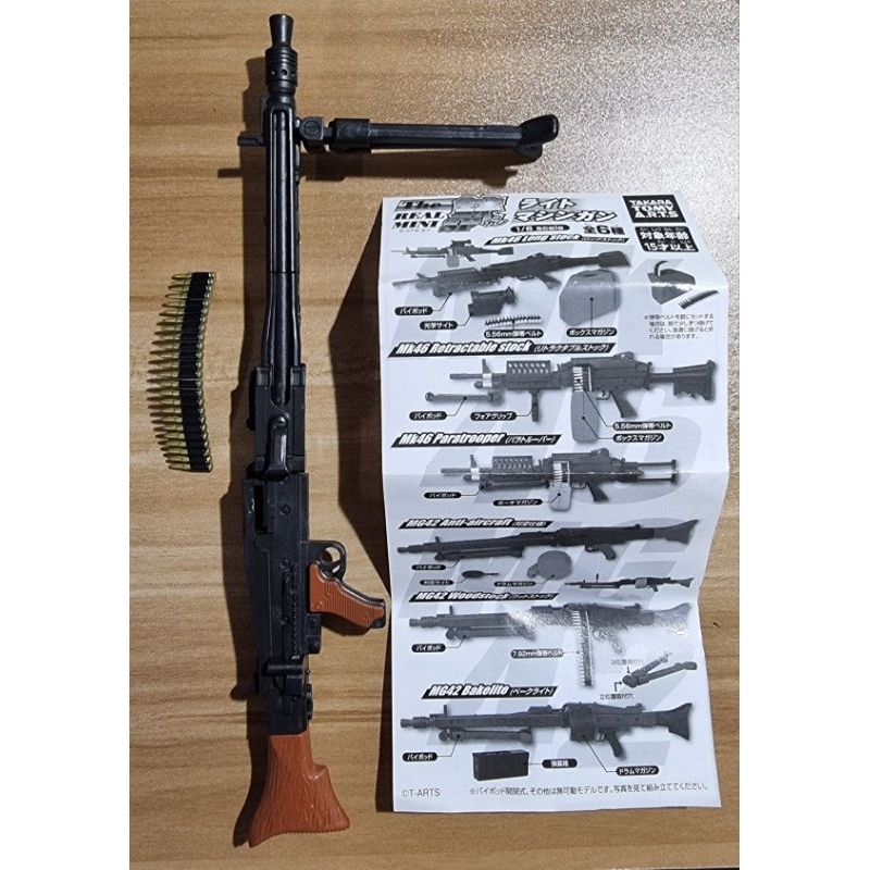 T-ARTS扭蛋 轉蛋 THE 槍 SP 輕機槍篇 The real mini gun sp MG42 | 蝦皮購物