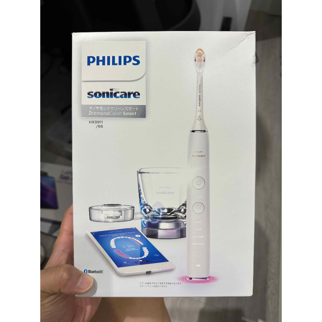 全新 日版PHILIPS sonicare DiamondClean Smart 智能電動牙刷 HX9911/66 白色