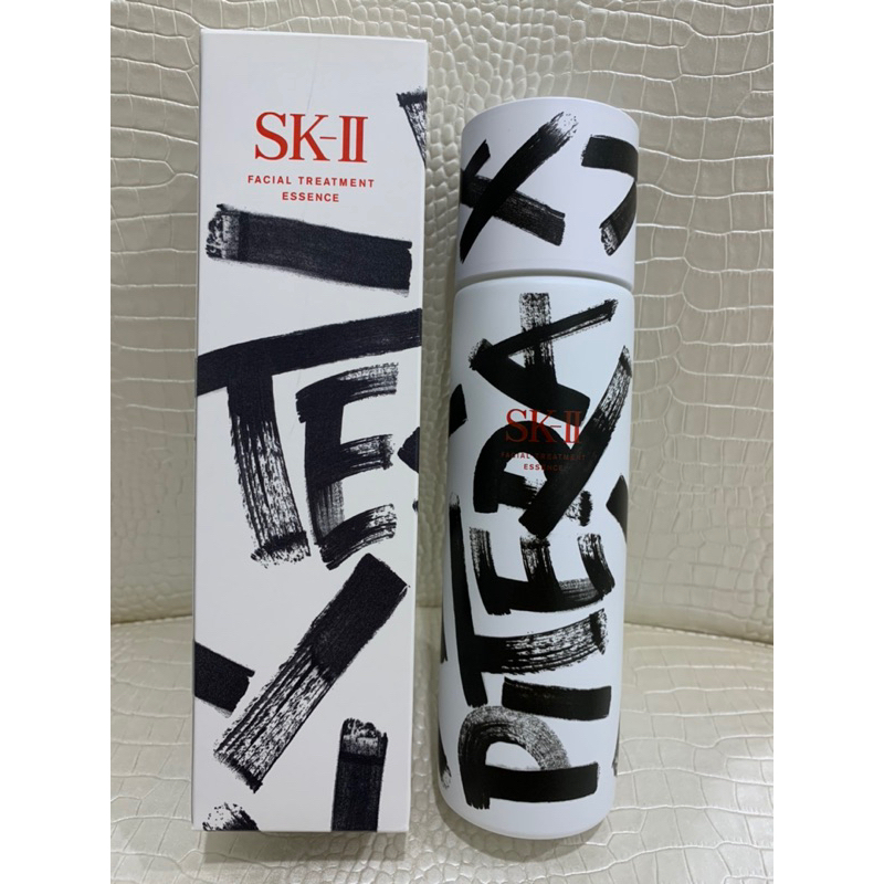 空瓶) 附紙盒日本SK-II 限量限定彩繪230ml 空罐   SK2 玻璃瓶子保養品