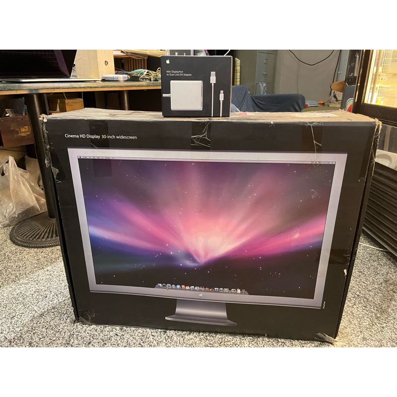 Apple Cinema HD Display 蘋果原廠盒裝30吋霧面液晶螢幕夢幻逸品收藏品絕版品| 蝦皮購物