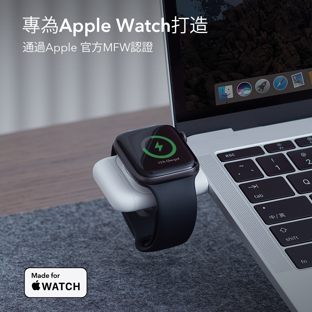 ESR 億色 置簡系列 iPhone MagSafe 蘋果認證 便攜式手錶無線充