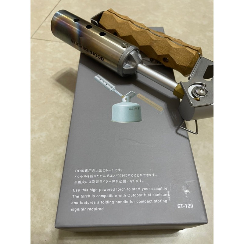 Torche Pliante Snow Peak GT-110R - Inox, Puissance 3 500 Kcal/h - Compacte, Made In Japan