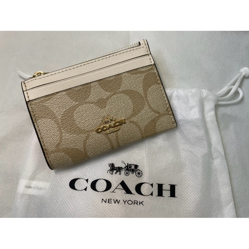 COACH 零錢卡包/台南三井outlet coach店面購入（全新未使用，僅拆開