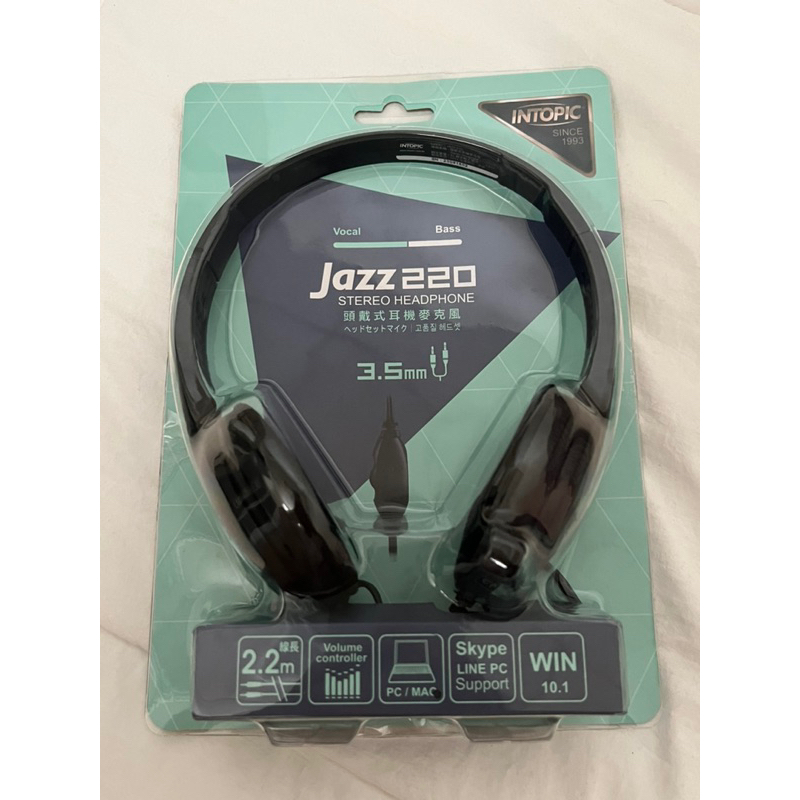 INTOPIC jazz 220 頭戴式耳機麥克風 耳麥（僅測試未使用過） | 蝦皮購物
