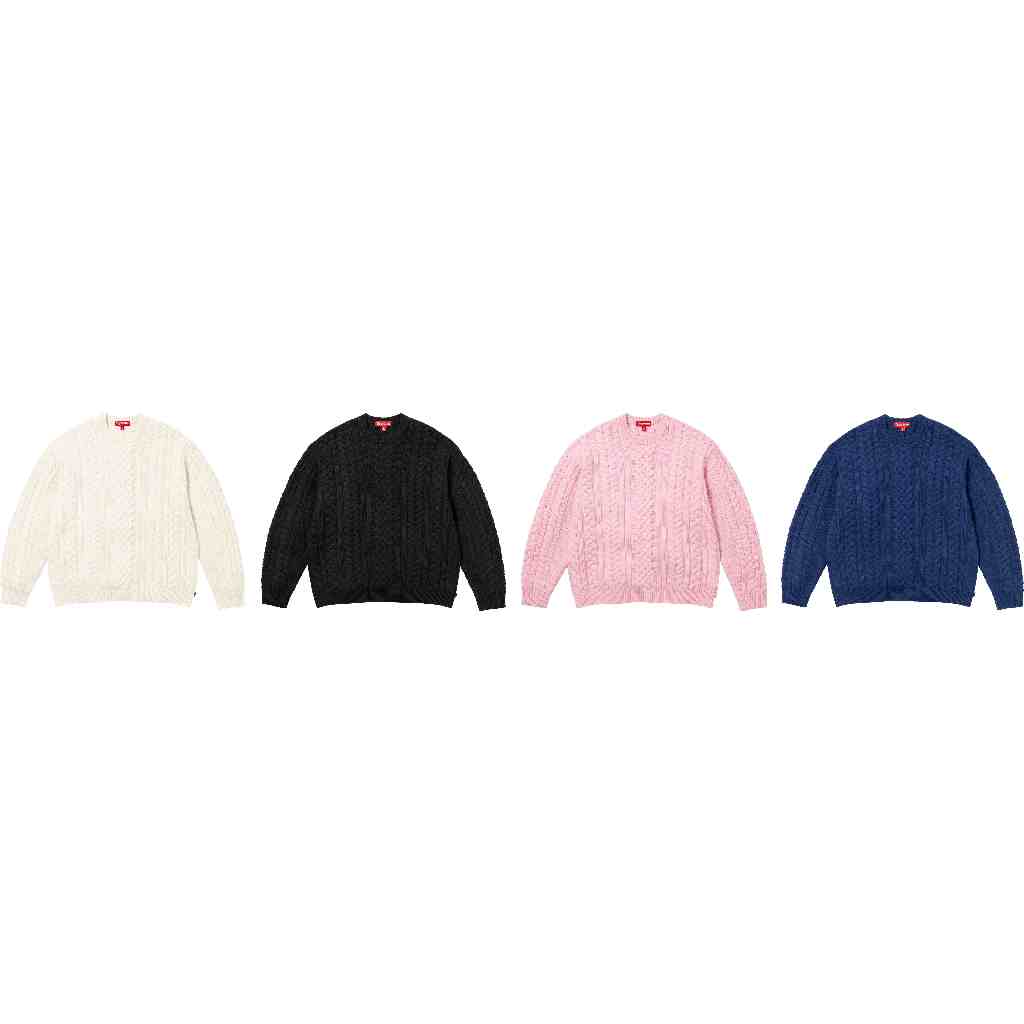 オリジナル Supreme Applique Cable Knit Sweater Pink | www.diesel-r.com