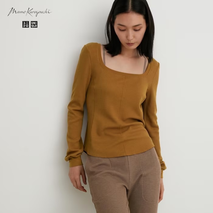 全新現貨）Uniqlo Mame Kurogouchi EXTRA WARM極暖羊毛混紡華夫