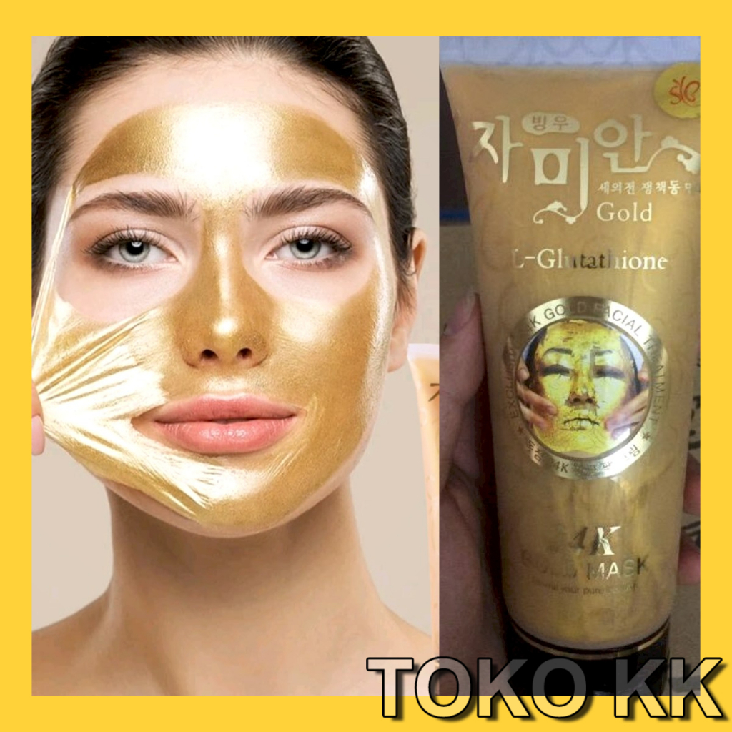 Masker Wajah L- Glutathione 24K Gold Peel Off Mask KBT268