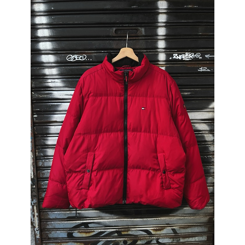 Tommy hilfiger hot sale red puffer