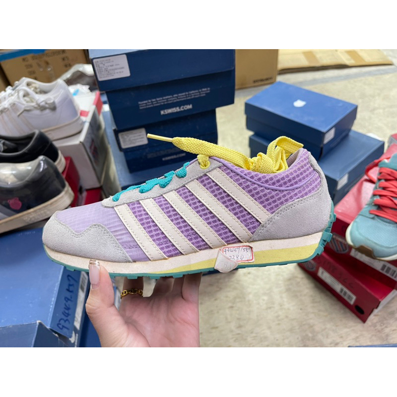 大灌體育👟出清特賣過季ng kswiss GORZELL II TA CMF 紫色休閒鞋復古