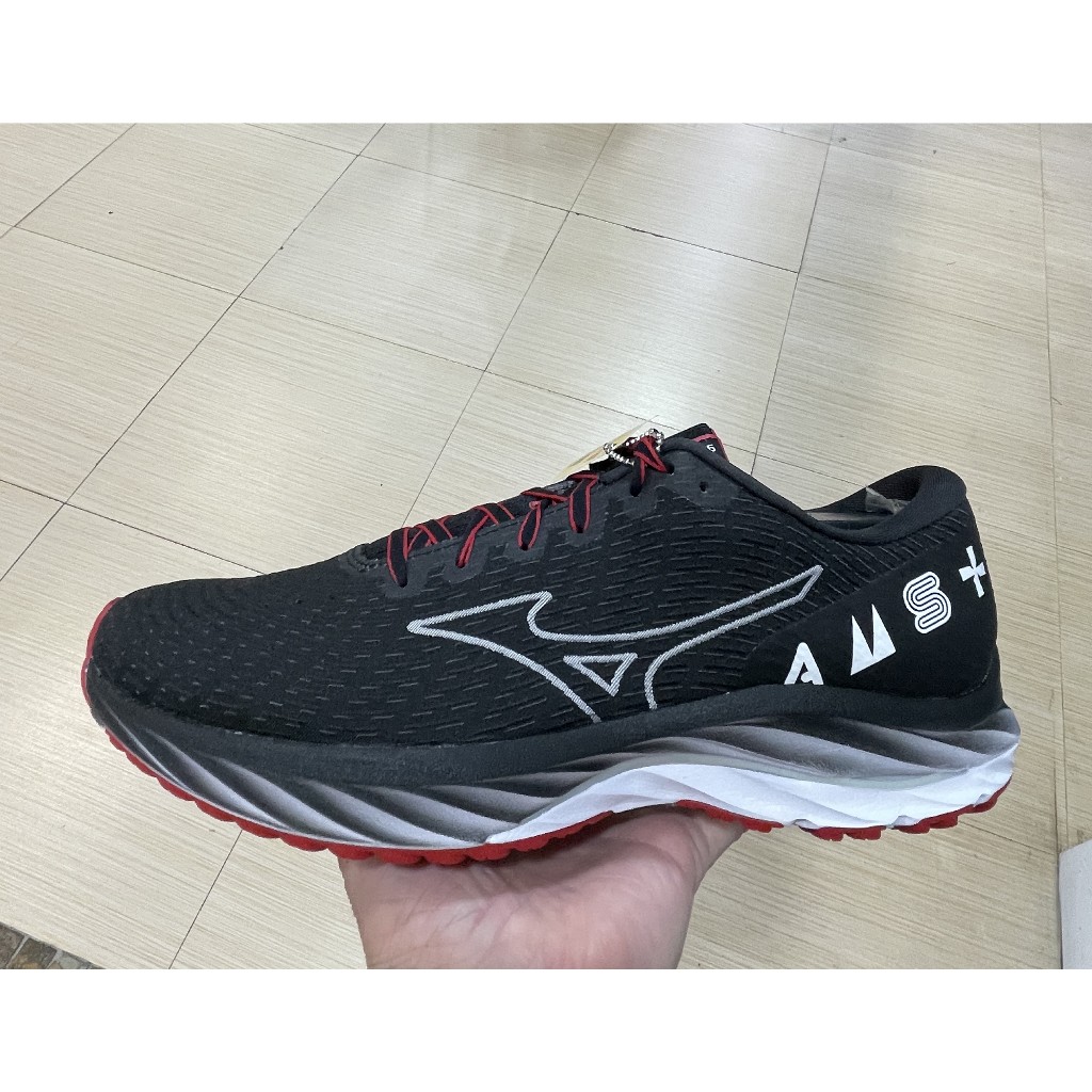【BOBO】MIZUNO WAVE RIDER 26 SSW 黑白阿姆斯特丹馬拉松款慢跑鞋男 J1GC226201 | 蝦皮購物