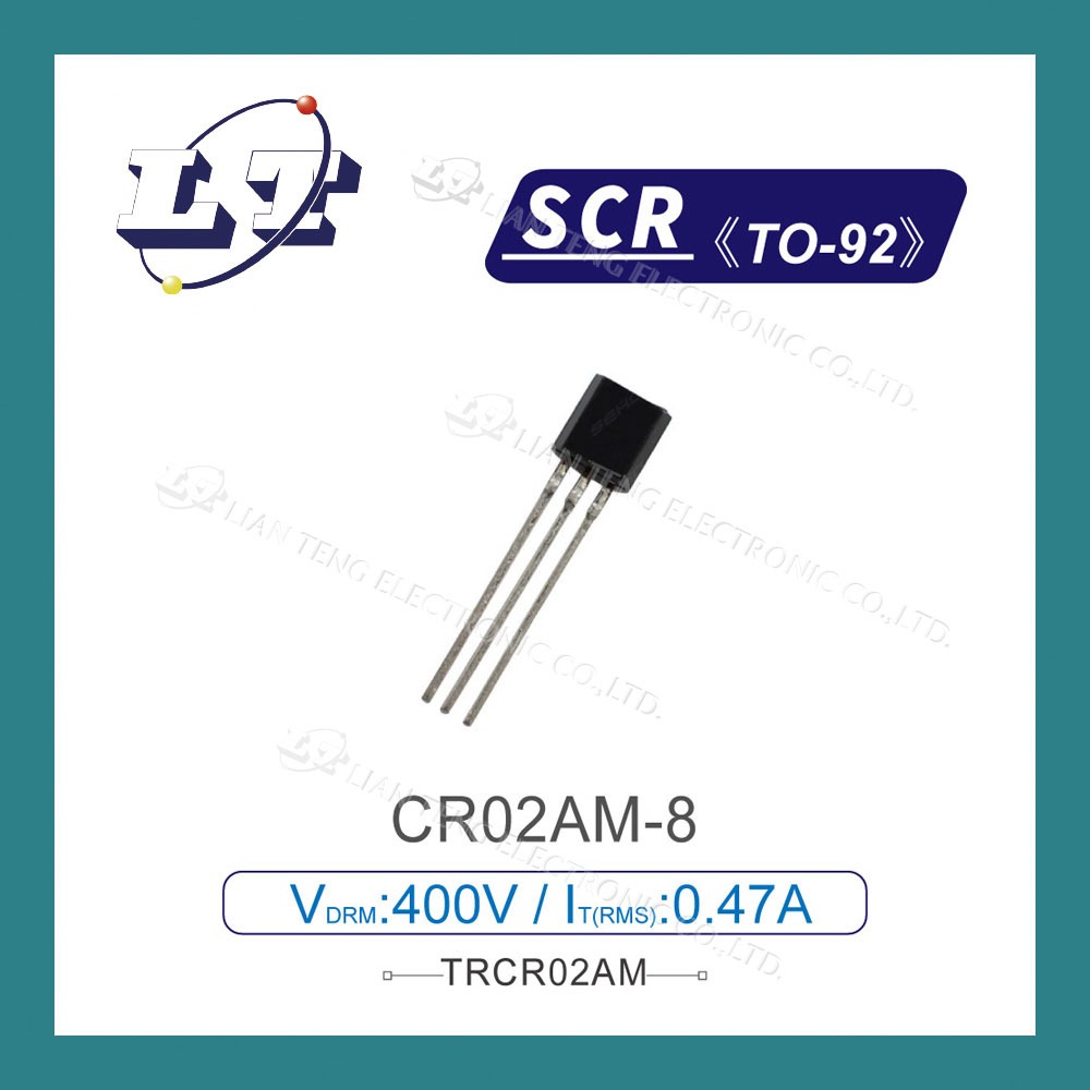 【堃喬】SCR CR02AM-8 400V/0.47A TO-92 矽控整流器 | 蝦皮購物