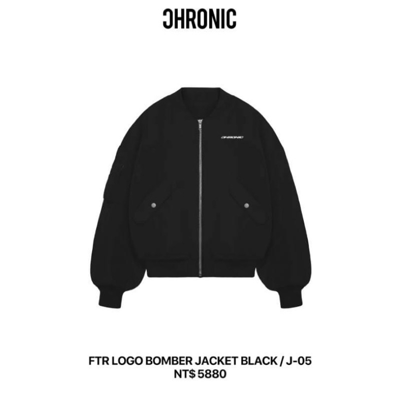 Chronic FTR LOGO BOMBER JACKET BLACK J-05 L | 蝦皮購物