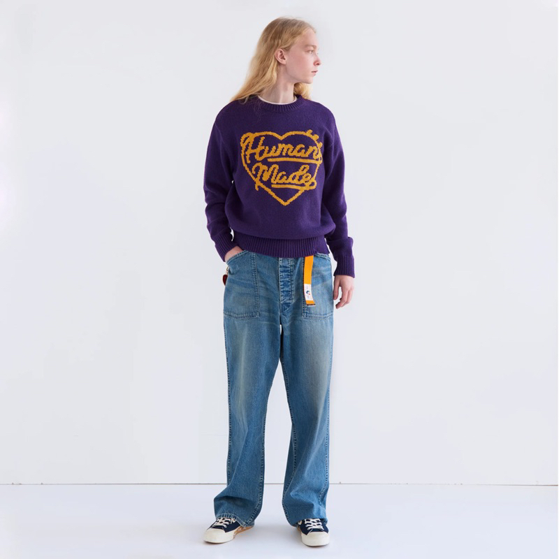 全新現貨HUMAN MADE 24SS LOW GAUGE KNIT SWEATER 愛心針織羊毛| 蝦皮購物