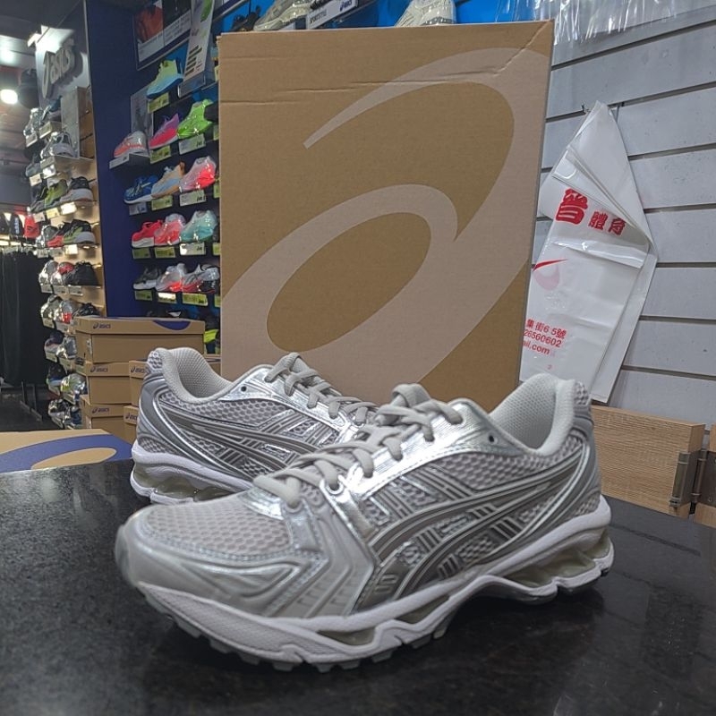 ASICS KAYANO 14 Cloud Grey Clay 女款正常楦運動休閒鞋1202A056-021