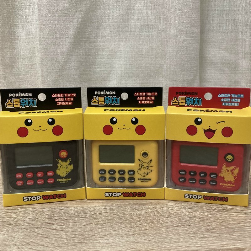 雪子本舖│韓國代購 正版授權 Pokemon 精靈寶可夢 時鐘計時器 神奇寶貝計時器 皮卡丘倒數時間計時 廚房烹飪計時器 | 蝦皮購物