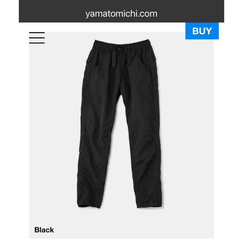 日本Yamatomichi 山と道5-Pocket Pants - Women / Black / L 五