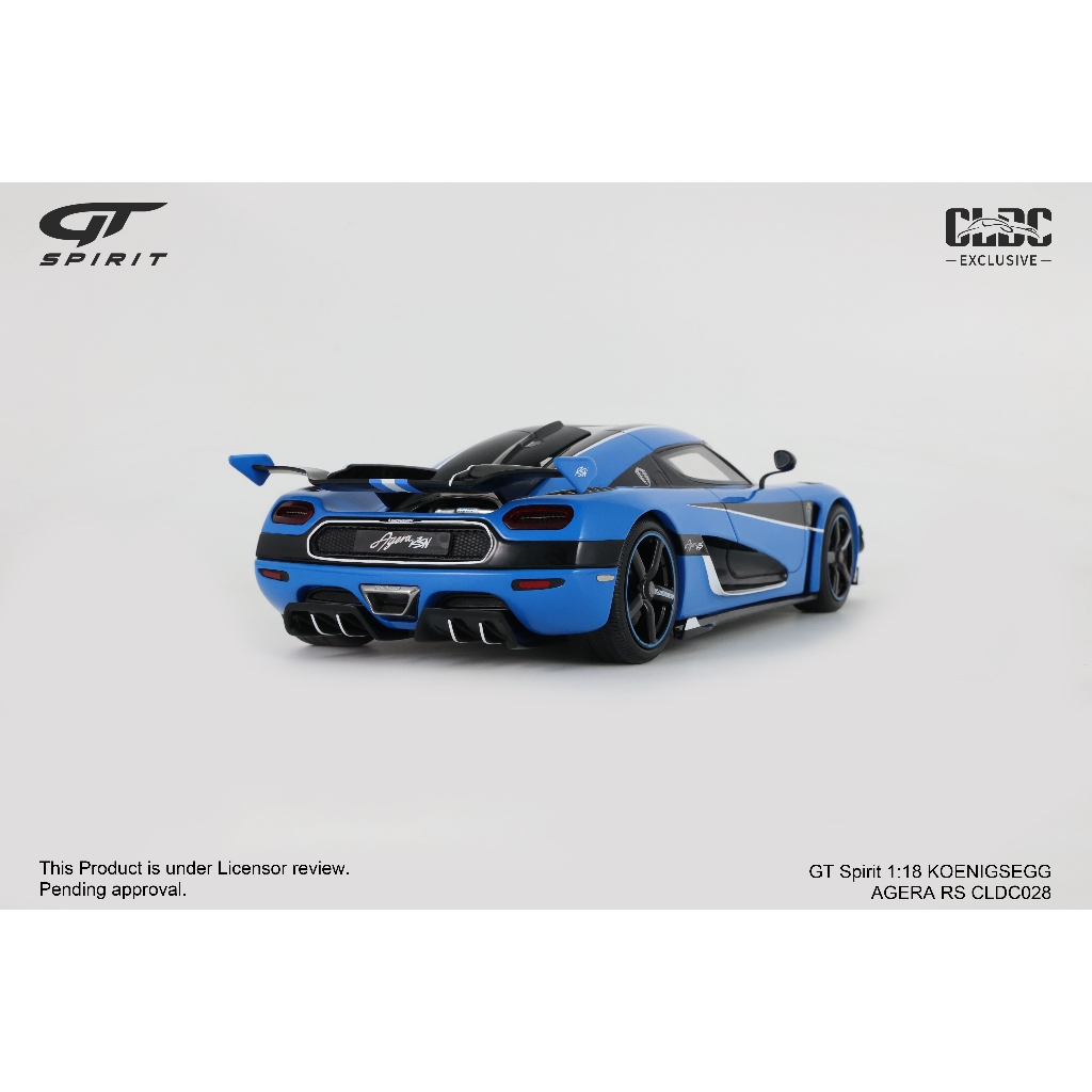 模例】GT Spirit 中國獨家版1/18 Koenigsegg Agera RS 藍色