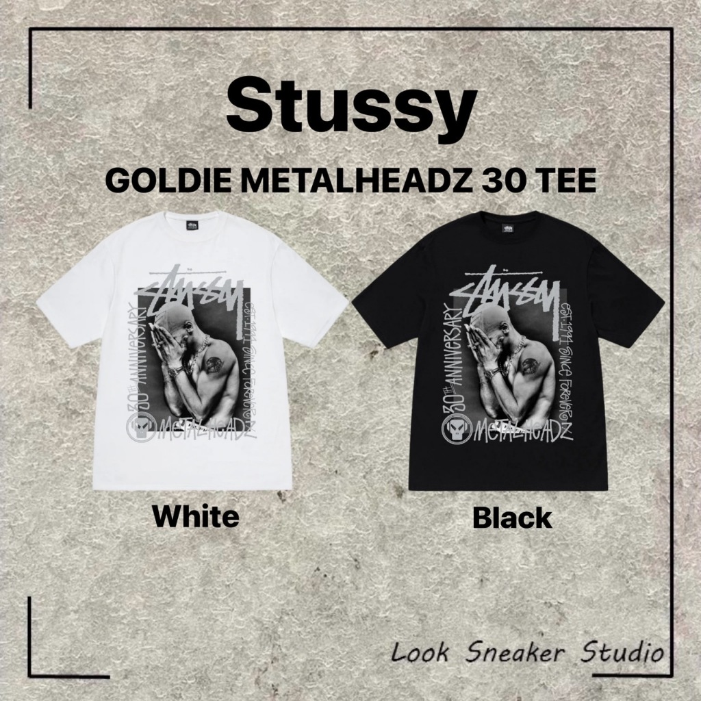 高級ブランド x x Stussy Stussy 30th x Goldie Metalheadz White 30 ...