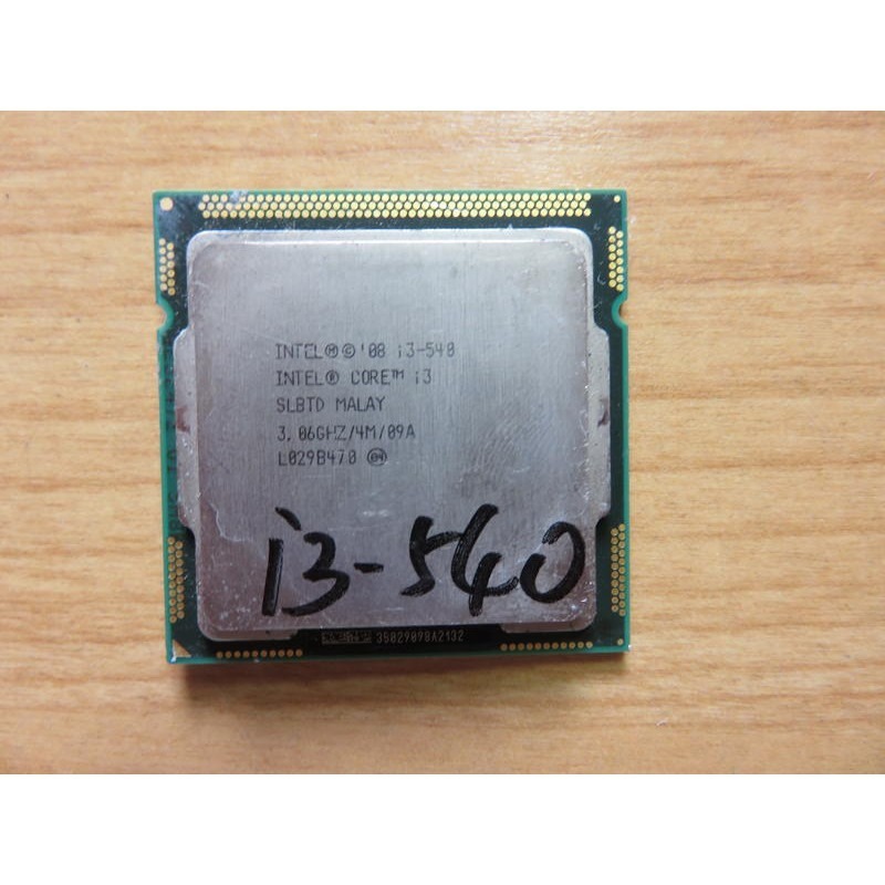 C. 1156CPU-Intel Core i3-540 /C2製程/3.06G/4M/32 BIT 直購價80 | 蝦皮購物