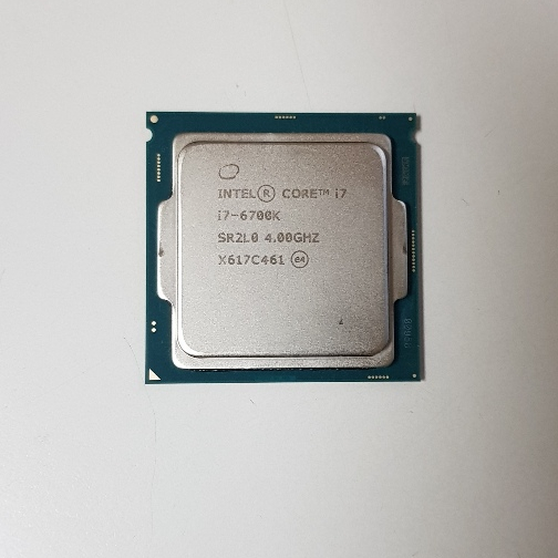 intel Core i7 6700K 1151腳位4核心CPU 附原廠銅芯散熱風扇2手良品