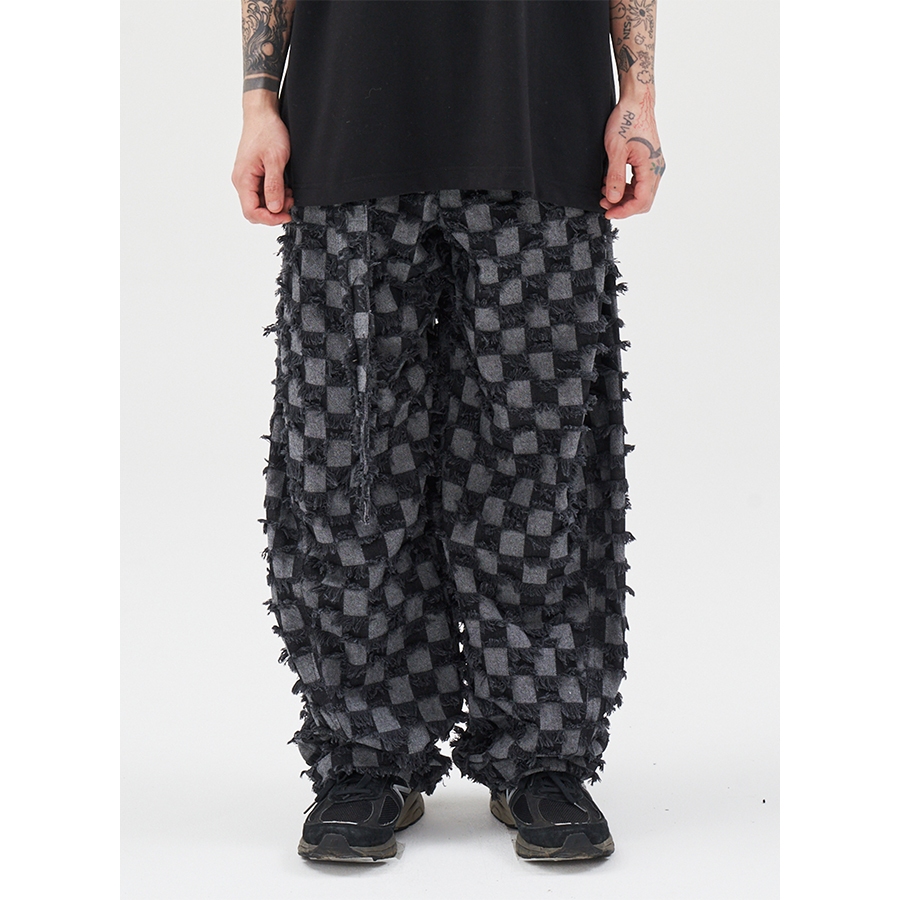 【AJO AJOBYAJO】24SS★ Checkerboard Jeans INNOCENTHOOD] AJO AJOBYAJO Checkerboard Jeans 24SS | 蝦皮購物