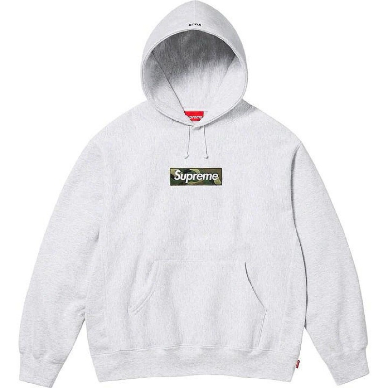 Supreme 23FW Box Logo Hoodie 帽T 迷彩 灰色 L號