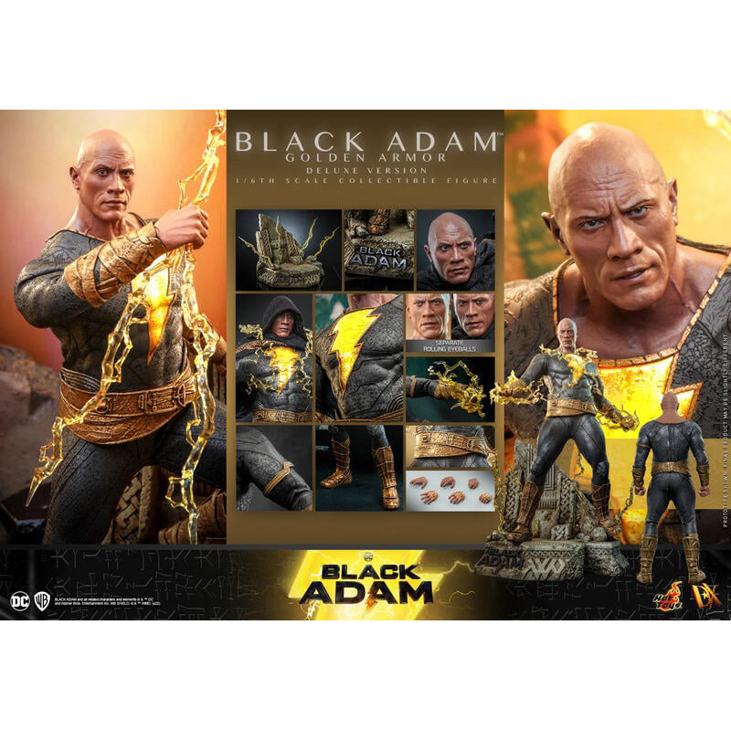 全新未拆Hot toys DX31黑亞當巨石強森金色戰甲款豪華版非DX29 全新未拆Hot toys DX31黑亞當巨石強森金色戰甲款豪華版非DX29