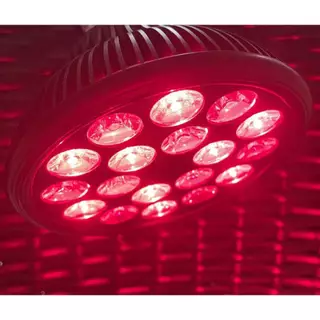 【現貨】紅光+紅外線燈LED紅外燈LED燈珠 紅外美容燈 養膚燈 9顆660nm深紅色Led燈珠+ 9顆850nm近紅