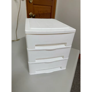 宜得利 白色塑膠抽屜櫃 （二手）收納櫃 日本製