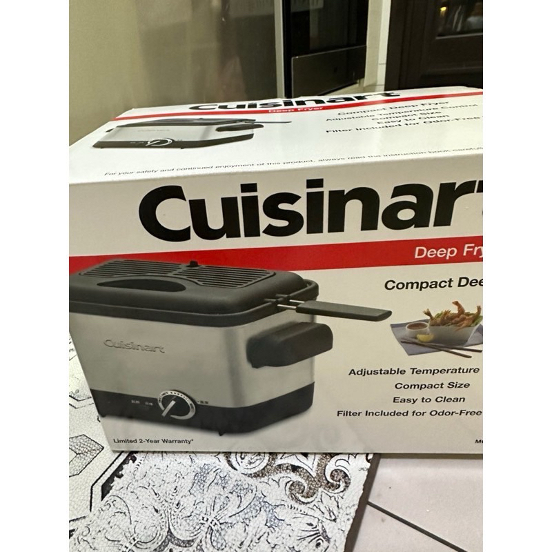 美膳雅 不鏽鋼溫控油炸鍋 CDF100TW Cuisinart Deep Fryer CDF100TW 蝦皮購物
